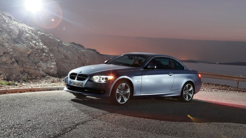 BMW 3 Series Silver 2010 Top Up wallpaper