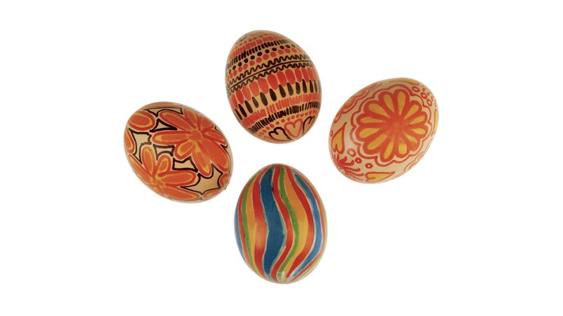 Red Easter Eggs wallpaper
