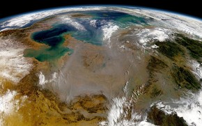 Great Earth view from Space wallpaper