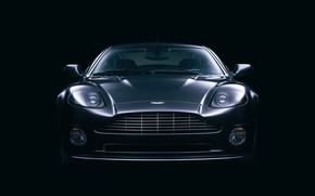 Black Front Aston Martin Vanquish wallpaper