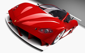 Red Ferrari Front Angle wallpaper