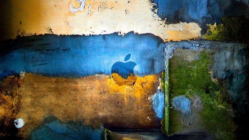 Interesting Grunge Apple wallpaper
