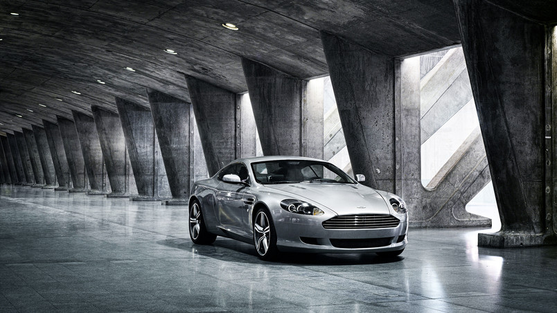 Grey Aston Martin DB9 wallpaper