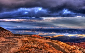 HDR View from Mountains wallpaper