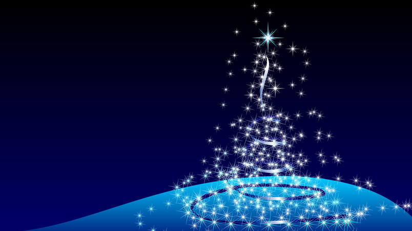 Christmas Tree Stars wallpaper