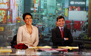Robin Roberts and George Stephanopoulos wallpaper