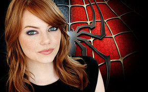 Emma Stone Spider wallpaper