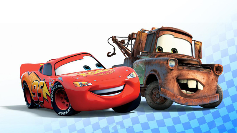 Cars Lightning McQueen and Mater wallpaper
