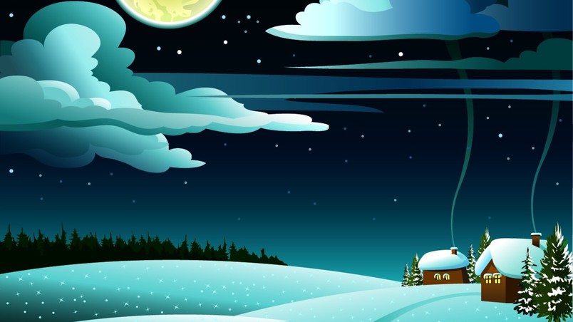 Winter Time Drawing wallpaper