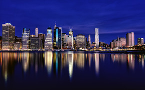 New York River Side View wallpaper