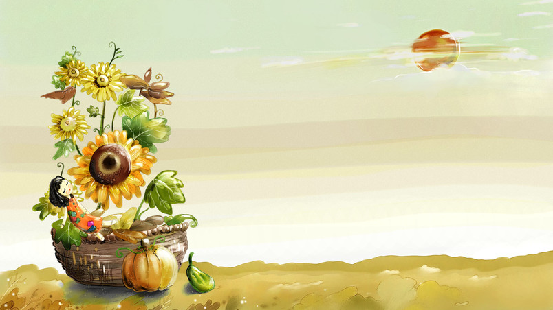 Autumn Illustration wallpaper