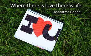 Mahatma Gandhi Love and Life wallpaper