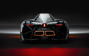 Lamborghini Egoista Rear wallpaper