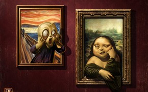 Parodies of Famous Paintings wallpaper