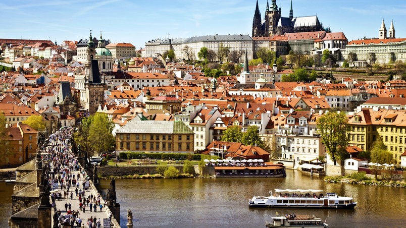 Prague City View wallpaper