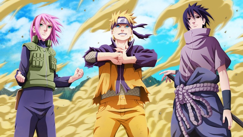 Naruto Uzumaki and Friends wallpaper