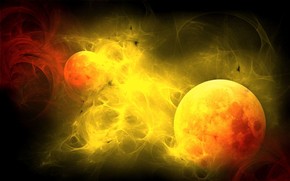 Fire Planets wallpaper