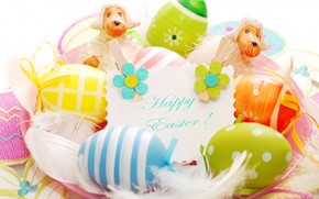2014 Happy Easter Decorations wallpaper
