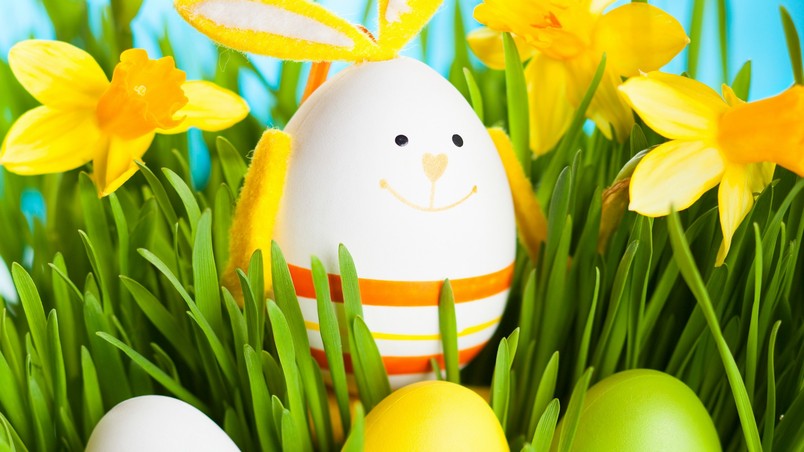 2014 Smiling Easter Egg wallpaper