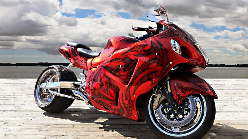 Gorgeous Red Motorcycle wallpaper