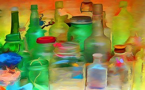 Bottles and Jars wallpaper