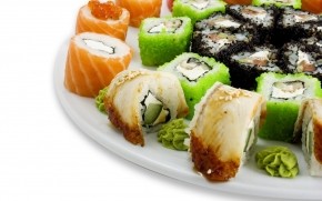 Mixed Sushi Plate wallpaper