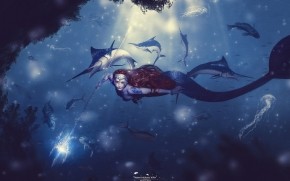 Mermaid Queen wallpaper