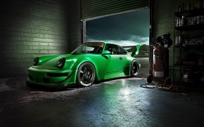 Green Porsche Carrera wallpaper