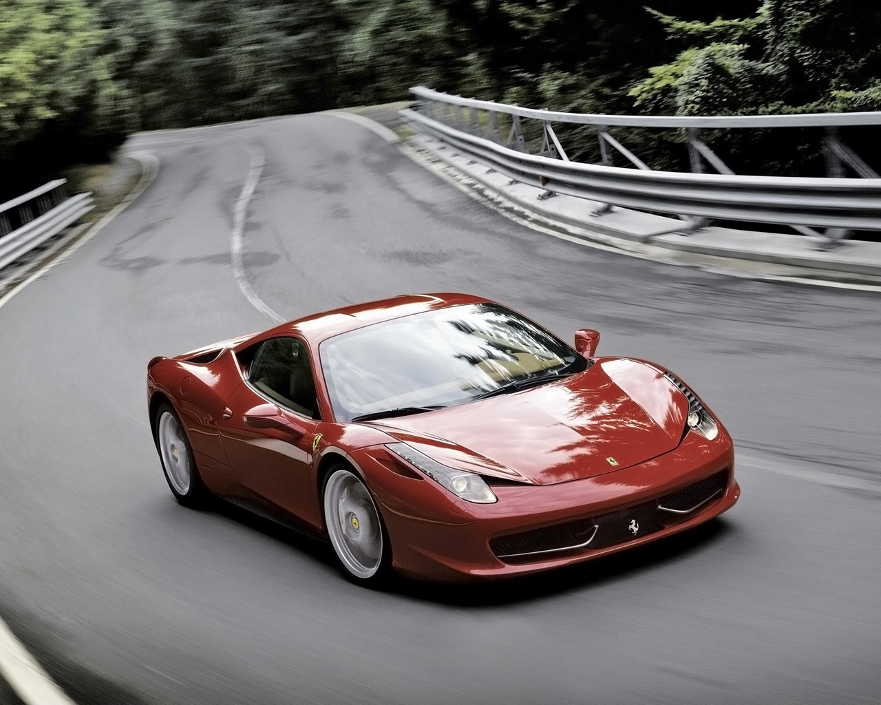 2011 Ferrari 458 Italia Red Speed for 1280 x 1024 resolution