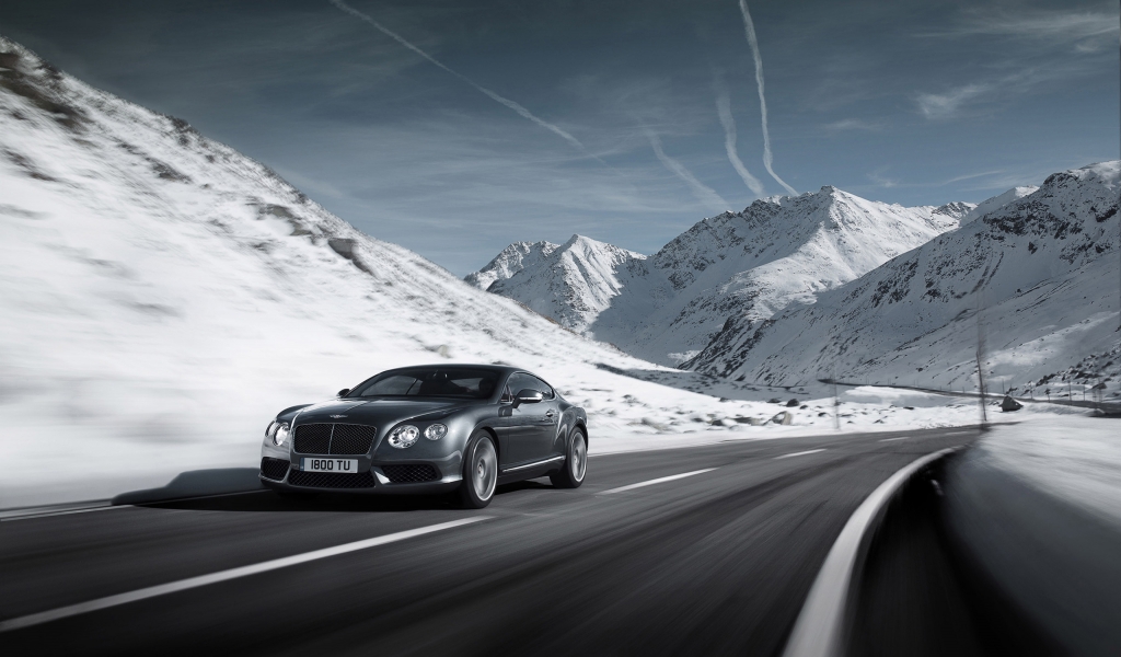 2012 Bentley Continental V8 for 1024 x 600 widescreen resolution
