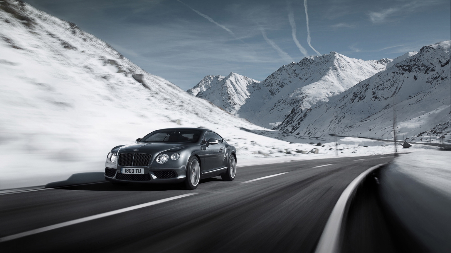 2012 Bentley Continental V8 for 1536 x 864 HDTV resolution