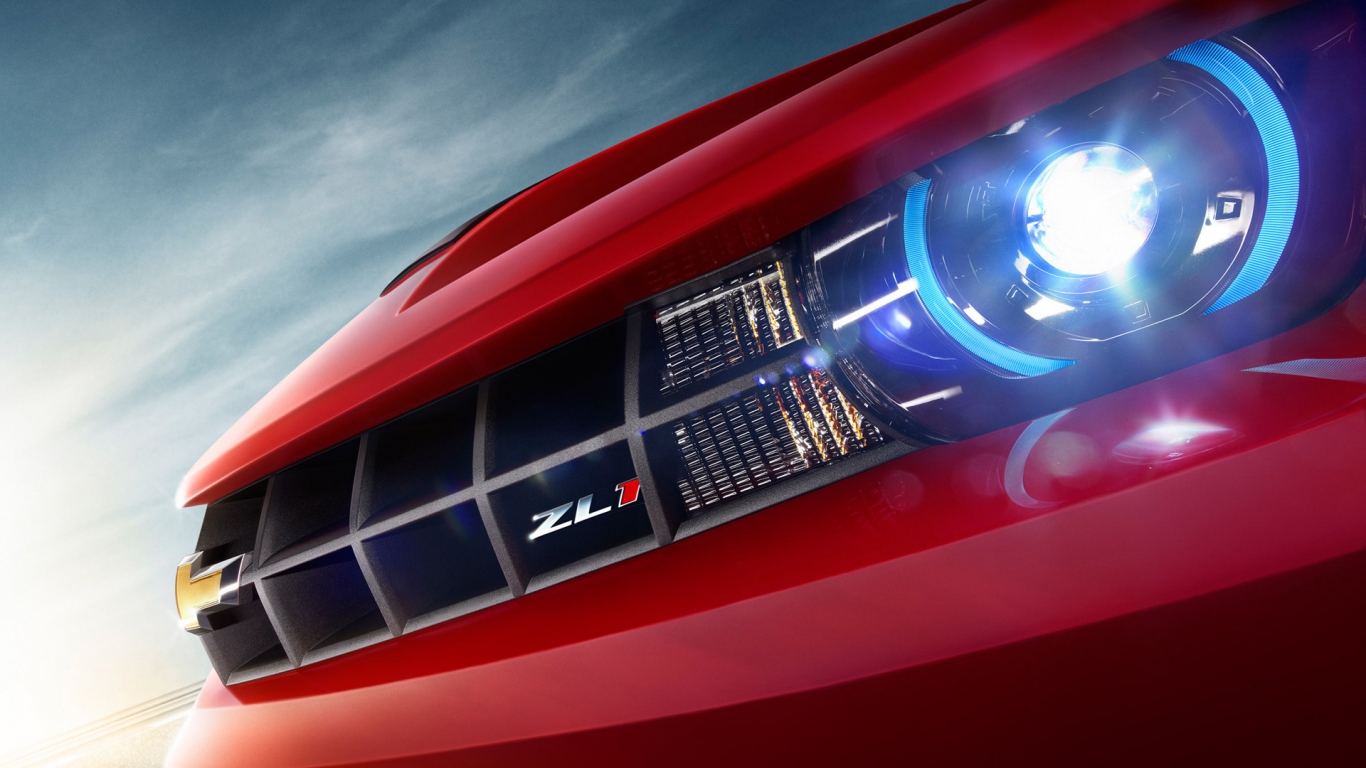 2012 Chevy Camaro ZL1 Headlight for 1366 x 768 HDTV resolution