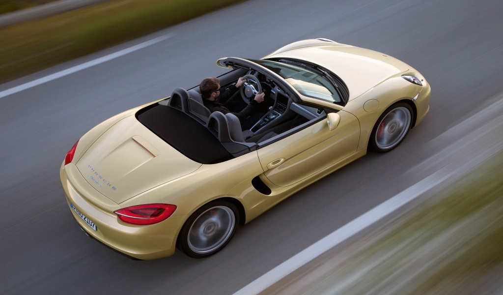 2013 Porsche Boxster Speed for 1024 x 600 widescreen resolution