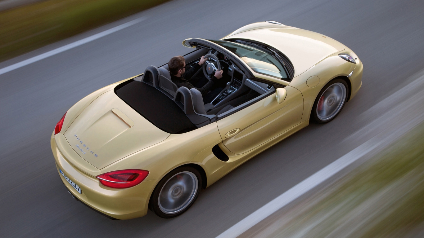 2013 Porsche Boxster Speed for 1366 x 768 HDTV resolution