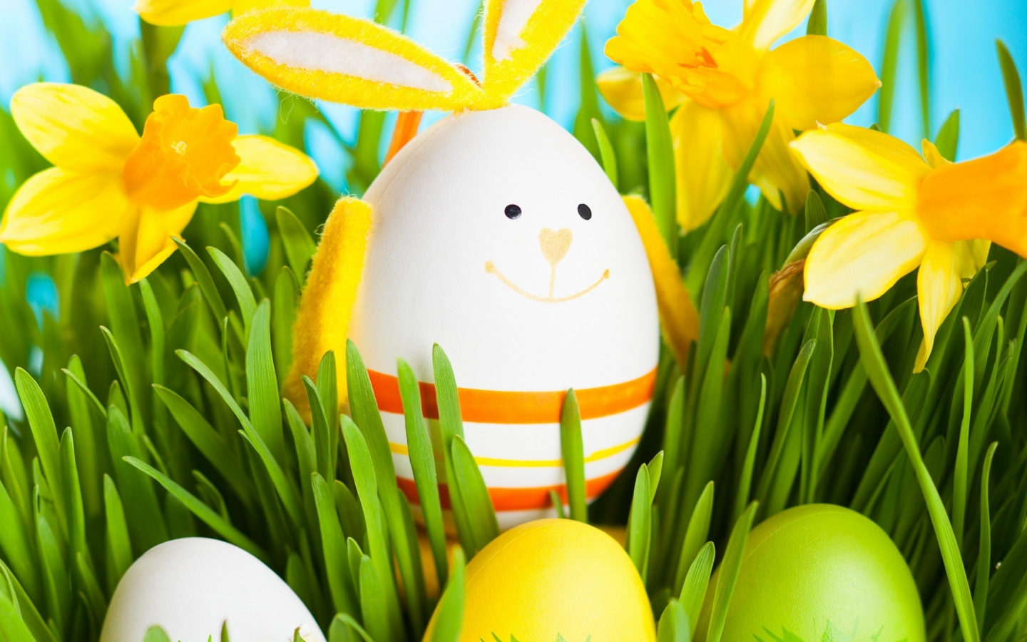 2014 Smiling Easter Egg for 1440 x 900 widescreen resolution