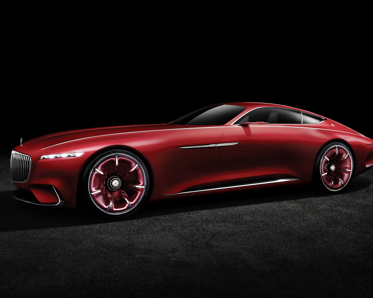 2016 Vision Mercedes Maybach 6 Side View for 1280 x 1024 resolution