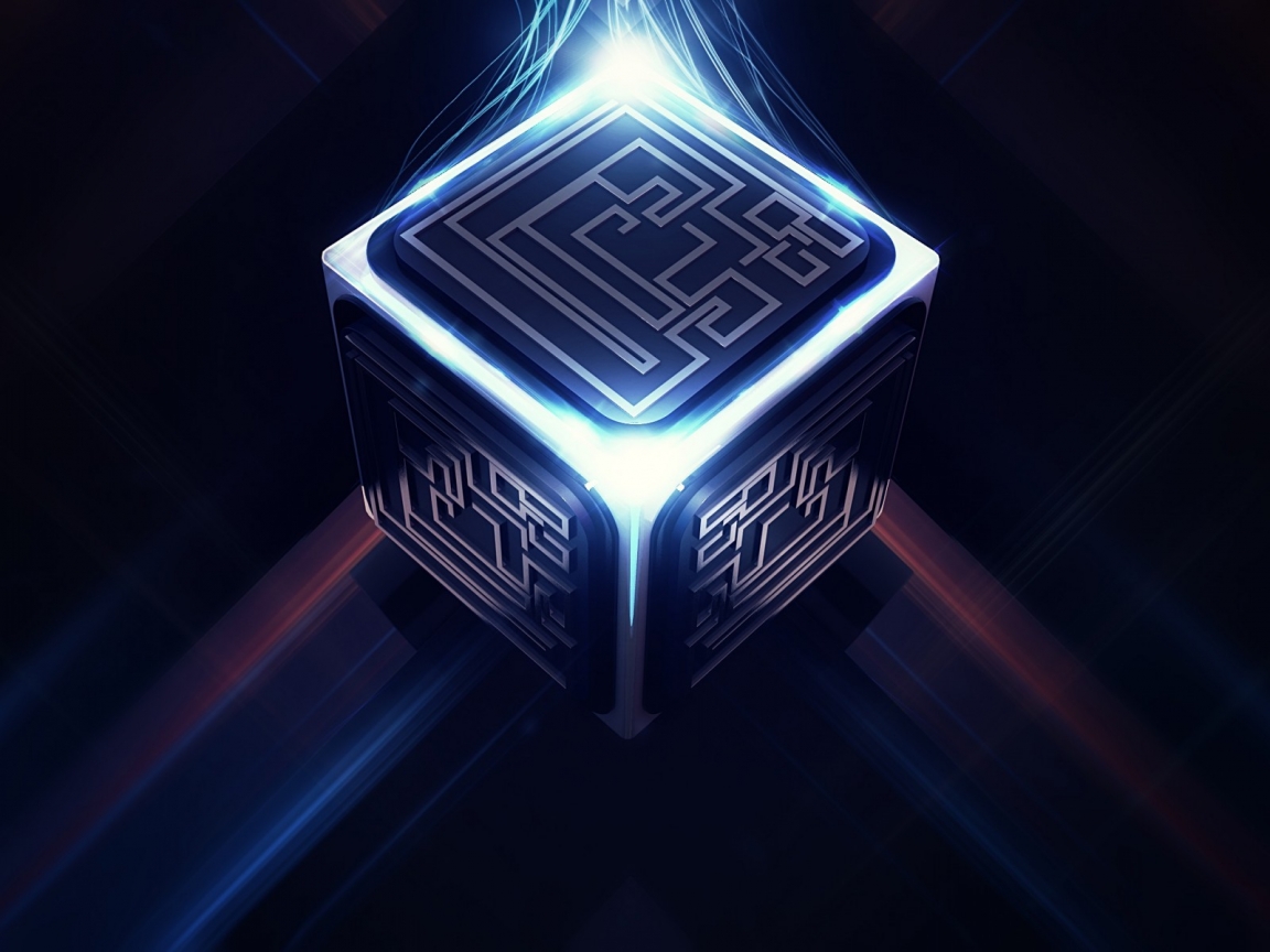 3D Cube Maze for 1152 x 864 resolution
