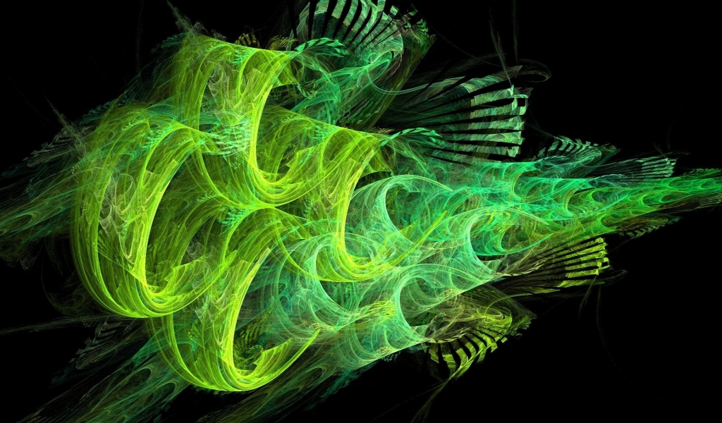 Abstract Fractal for 1024 x 600 widescreen resolution