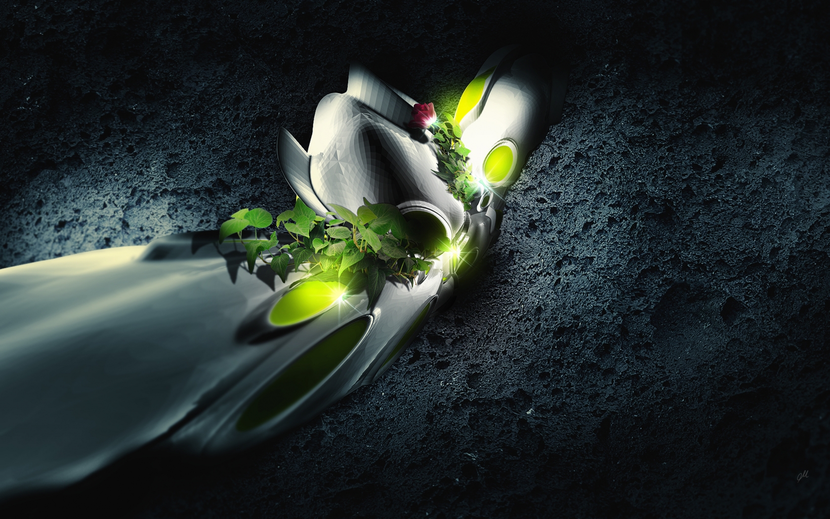 Abstract Rose stand for 1680 x 1050 widescreen resolution