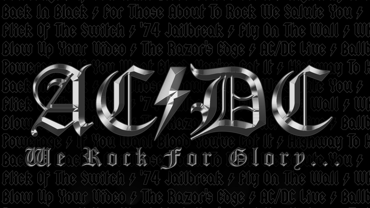 ACDC Band for 1280 x 720 HDTV 720p resolution