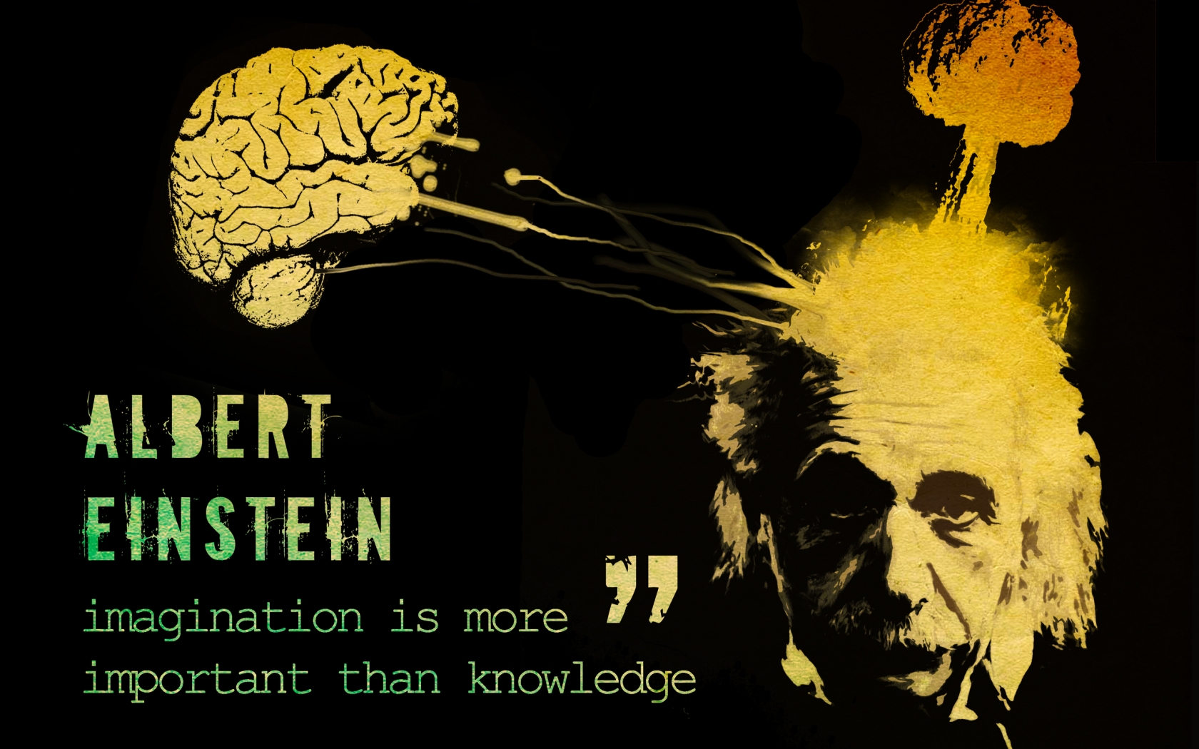 Albert Einstein Thoughts for 1680 x 1050 widescreen resolution