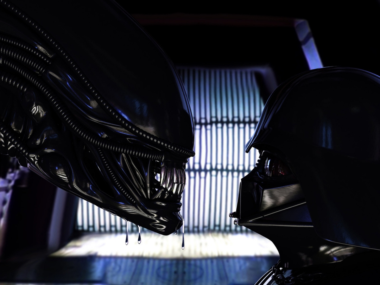 Alien vs Darth Vader for 1280 x 960 resolution