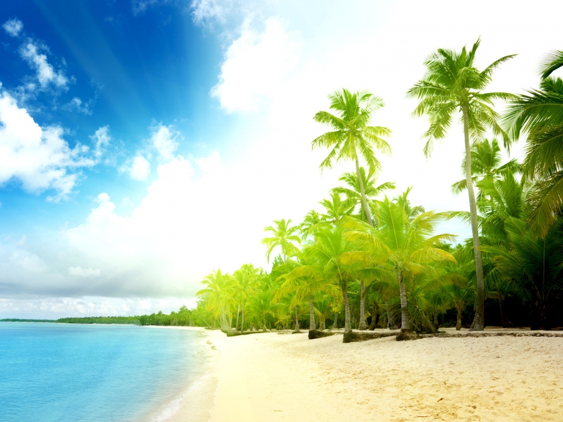 Amazing Exotic beach for 1152 x 864 resolution