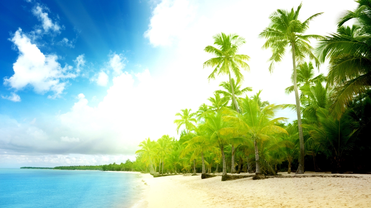 Amazing Exotic beach for 1280 x 720 HDTV 720p resolution