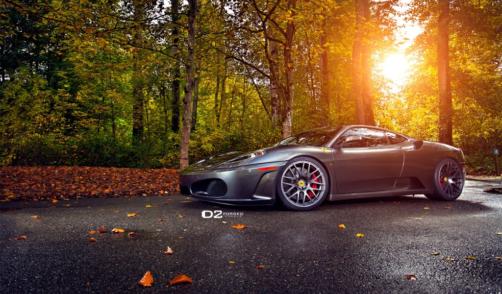 Amazing Ferrari by D2Forged for 1024 x 600 widescreen resolution