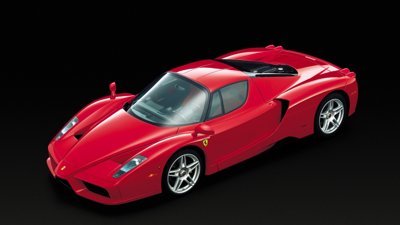 Amazing Ferrari Enzo Red for 1366 x 768 HDTV resolution