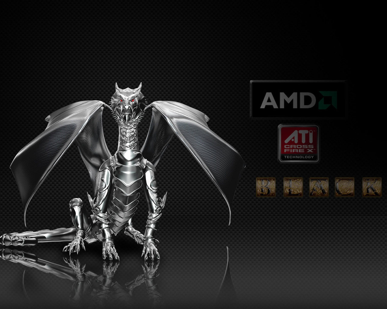 AMD Dragon Black for 1280 x 1024 resolution