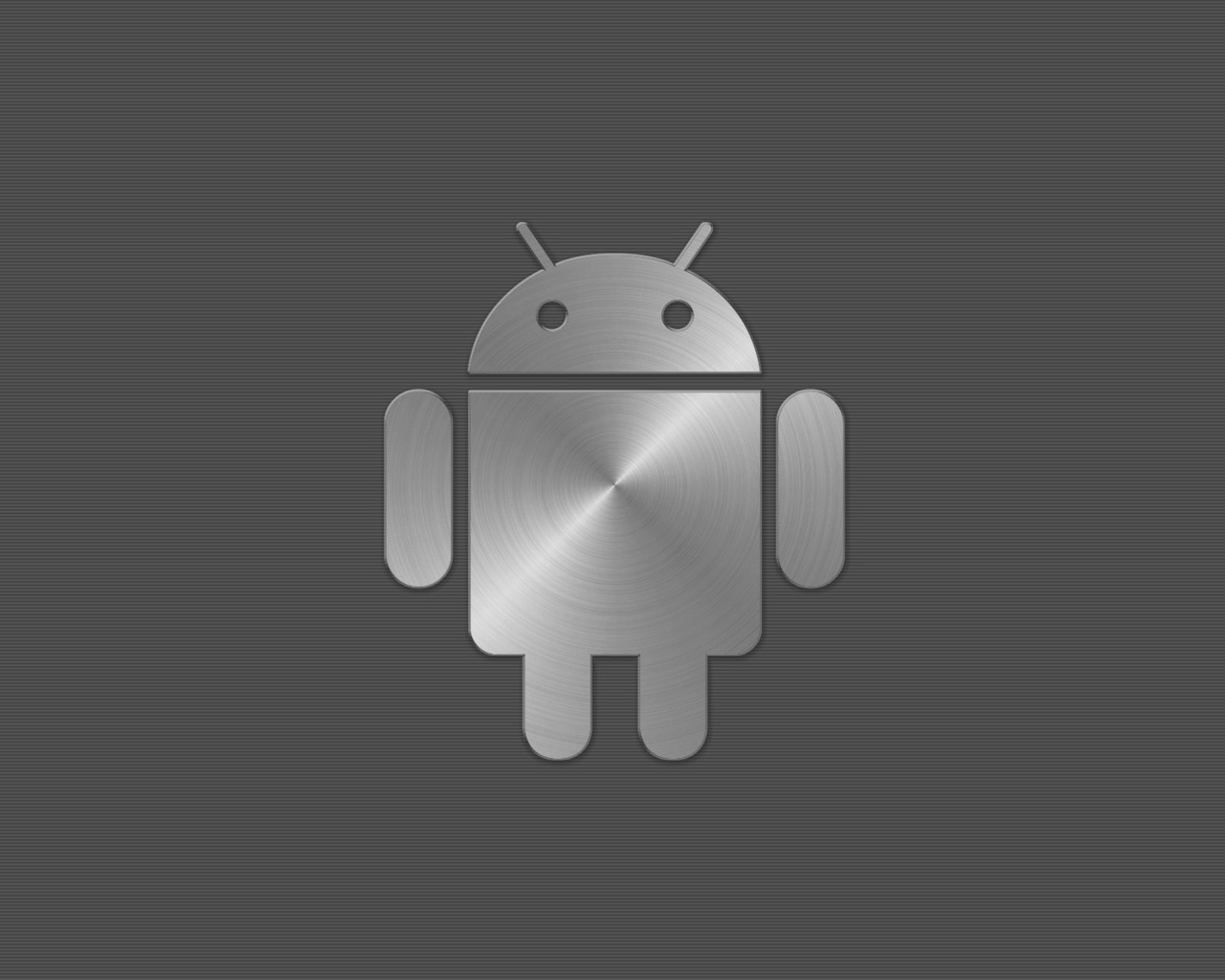Android Metal Logo for 1280 x 1024 resolution