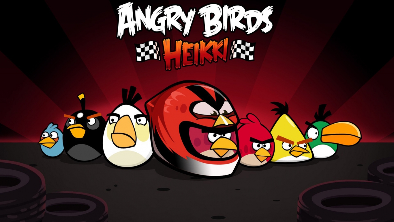 Angry Birds Heikki for 1366 x 768 HDTV resolution