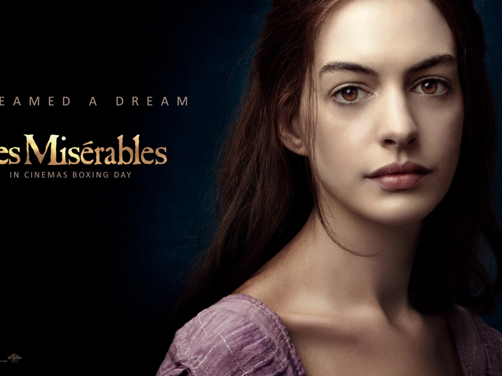 Anne Hathaway Les Miserables for 1024 x 768 resolution